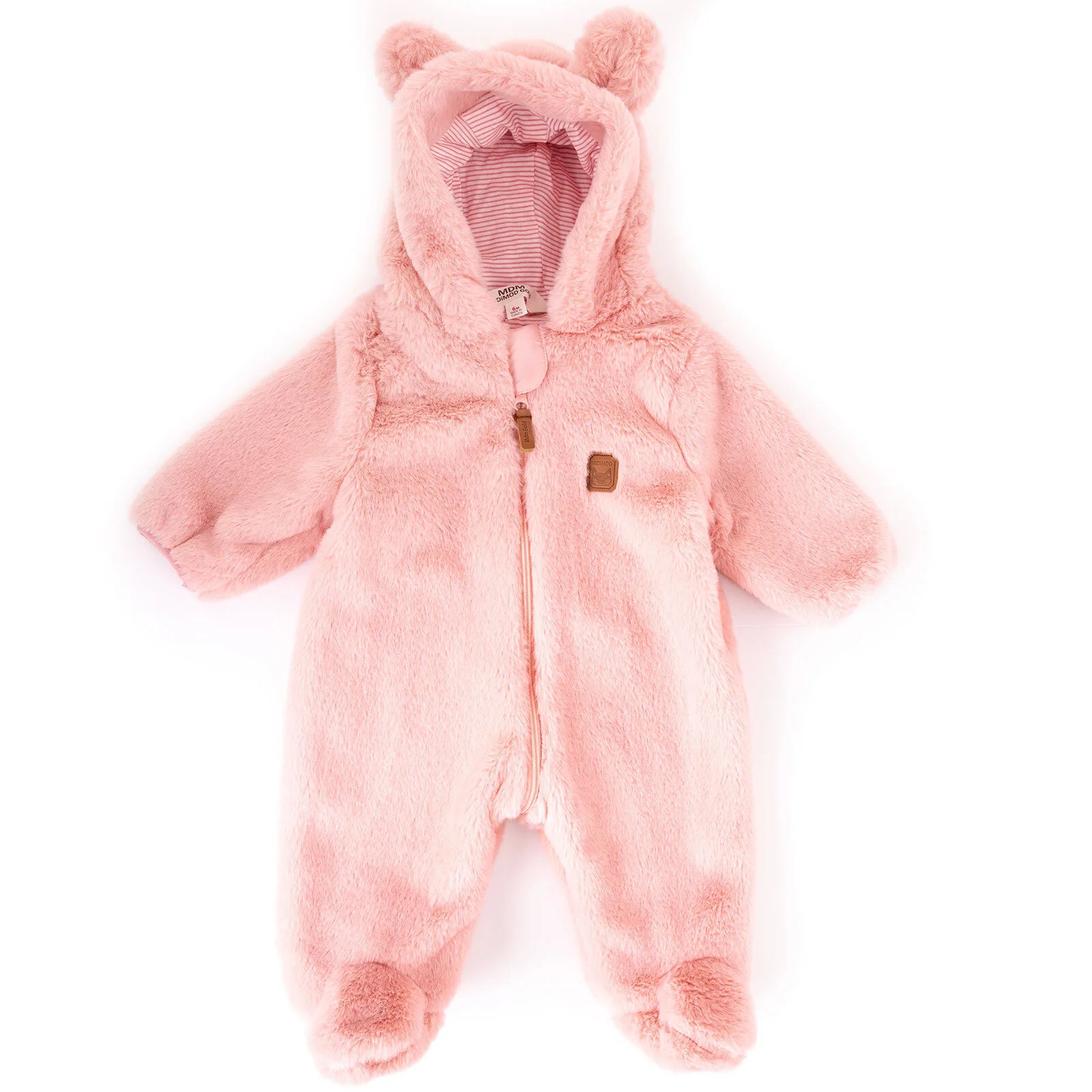 MidiMod Newborn Baby Girl Plush Jumpsuit - Pink - ebebek - Black Friday