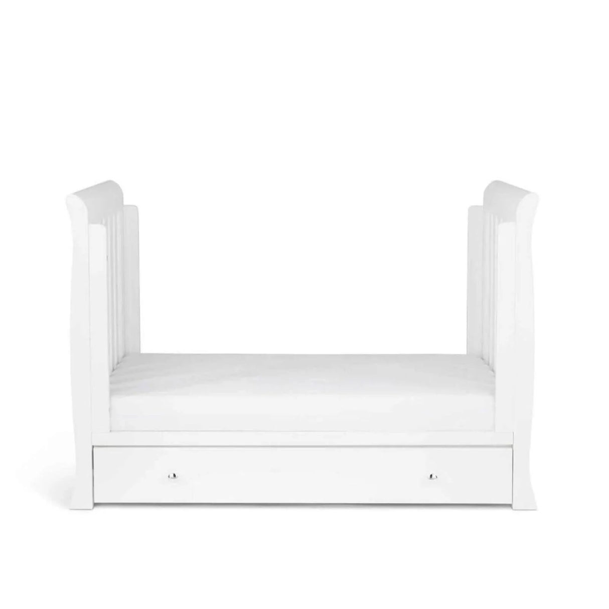 Ickle Bubba Snowdon Mini Cot Bed White - Premium Pocket Sprung Mattress - Ickle Bubba - ebebek