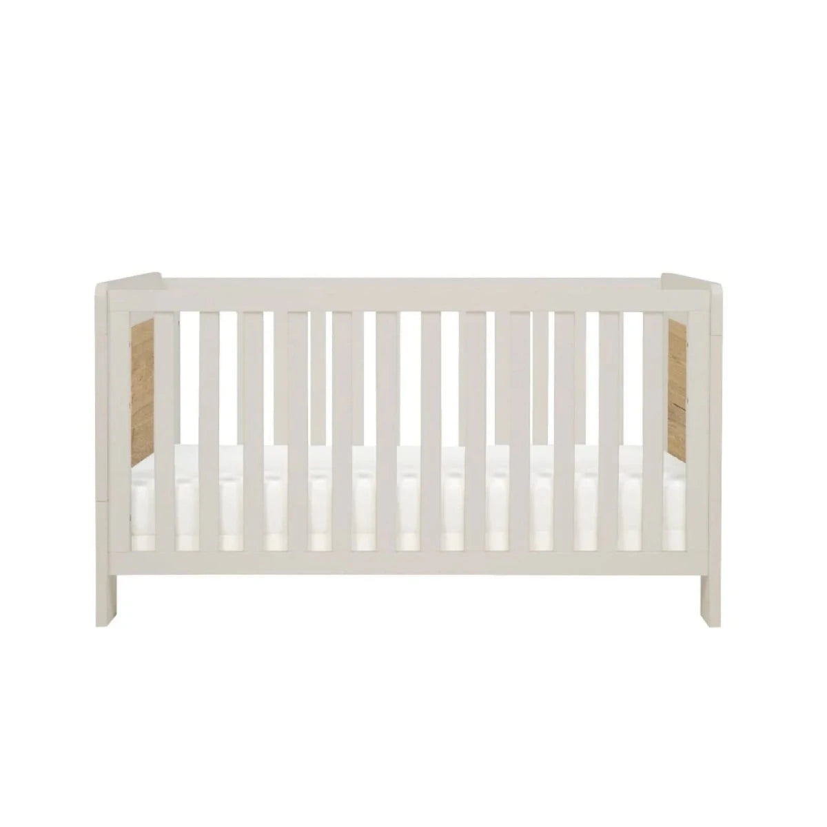 Tutti Bambini Alba Cot Bed - White Sand / Distressed Oak White Sand / Distressed Oak - ebebek