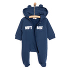 HelloBaby Newborn Hooded Jumpsuit - Navy Blue - ebebek - Black Friday