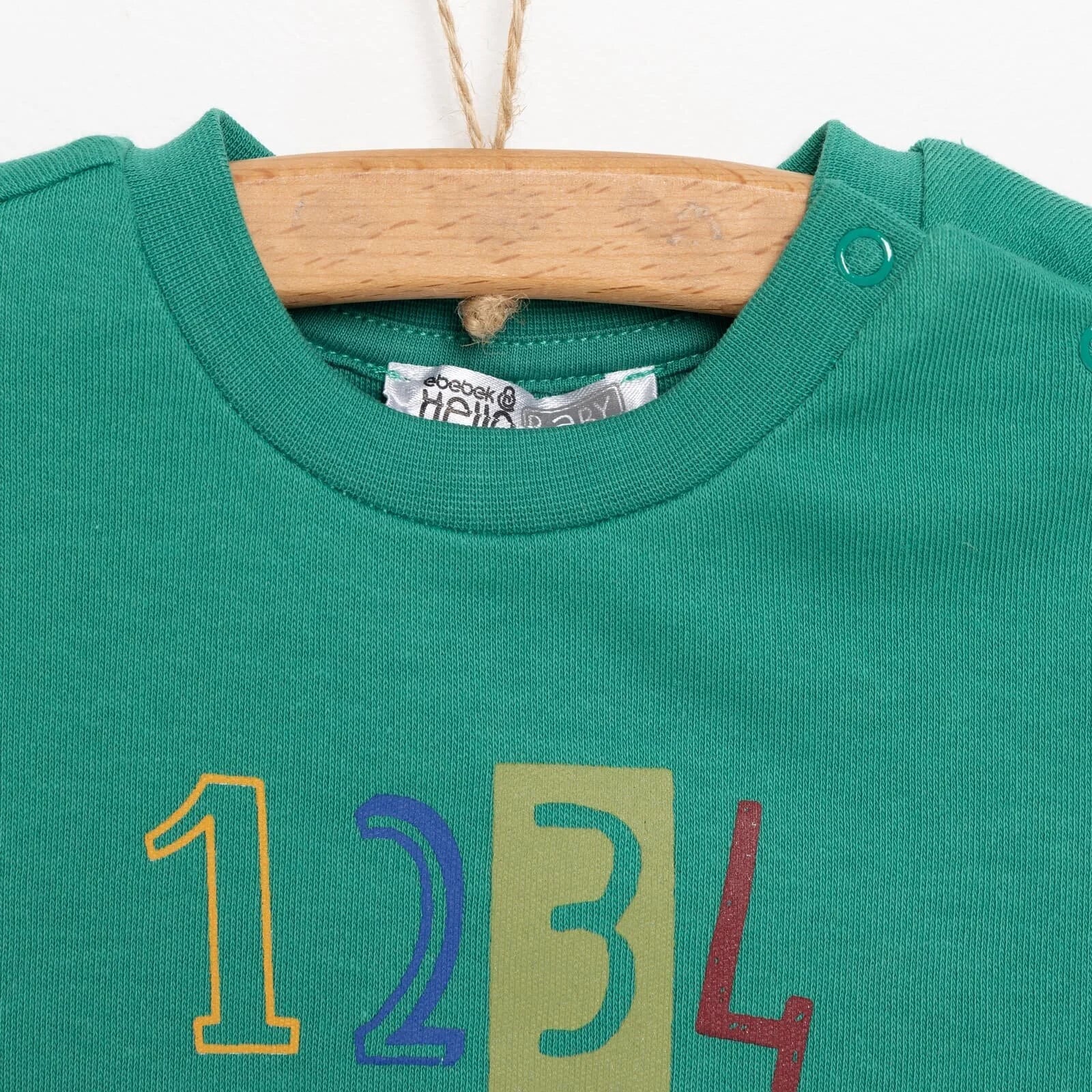 HelloBaby Basic Boy Number Printed Joggi - Dark Green - ebebek - Black Friday