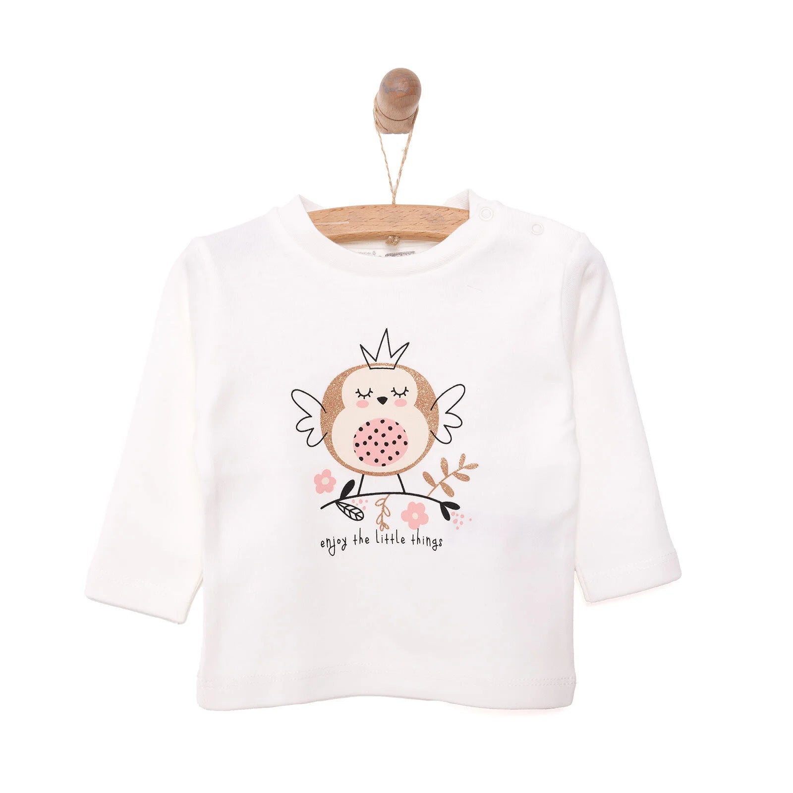 HelloBaby Baby Girl Long Sleeve T-shirt - Ecru - ebebek - Black Friday