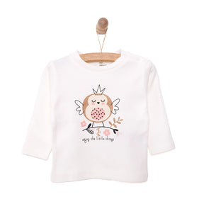 HelloBaby Baby Girl Long Sleeve T-shirt - Ecru - ebebek - Black Friday