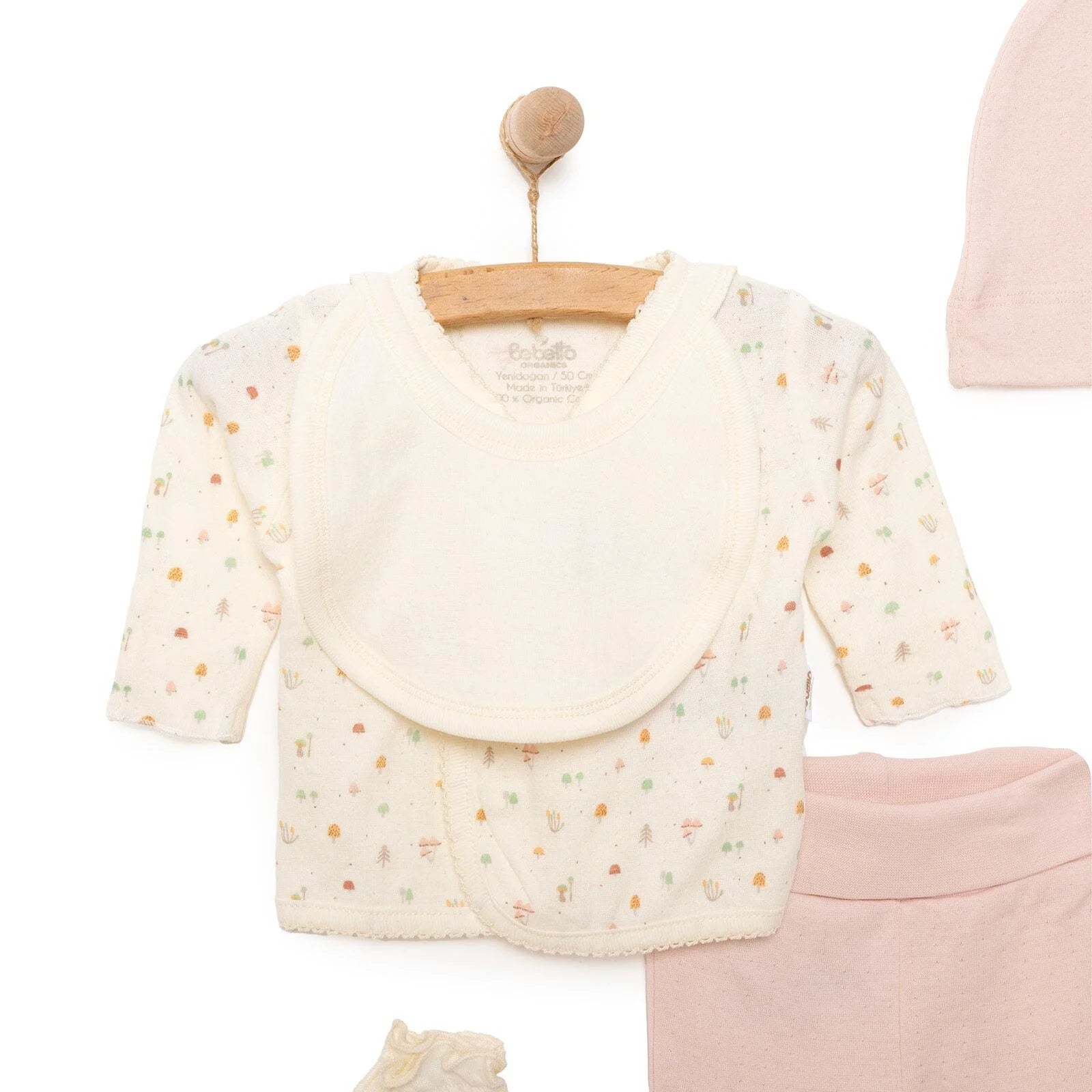 Bebetto Organic My Mushroom Girl 5 Piece Set - Light Rose - ebebek - Black Friday