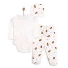 HelloBaby Baby Girl Body - Footed Bottom - Hat - Beige - ebebek - Black Friday