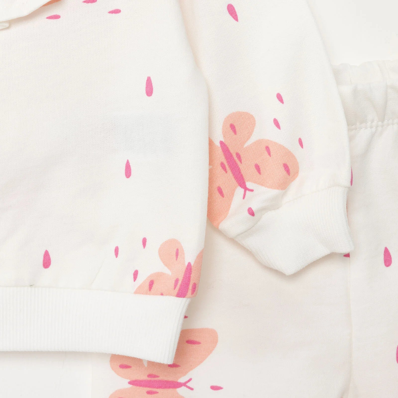 HelloBaby Basic Baby Girl Zippered Joggers - Ecru - ebebek - Black Friday