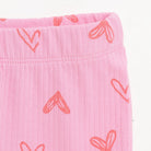 HelloBaby Girl Heart Patterned Flare Leggings - Pink - ebebek - Black Friday