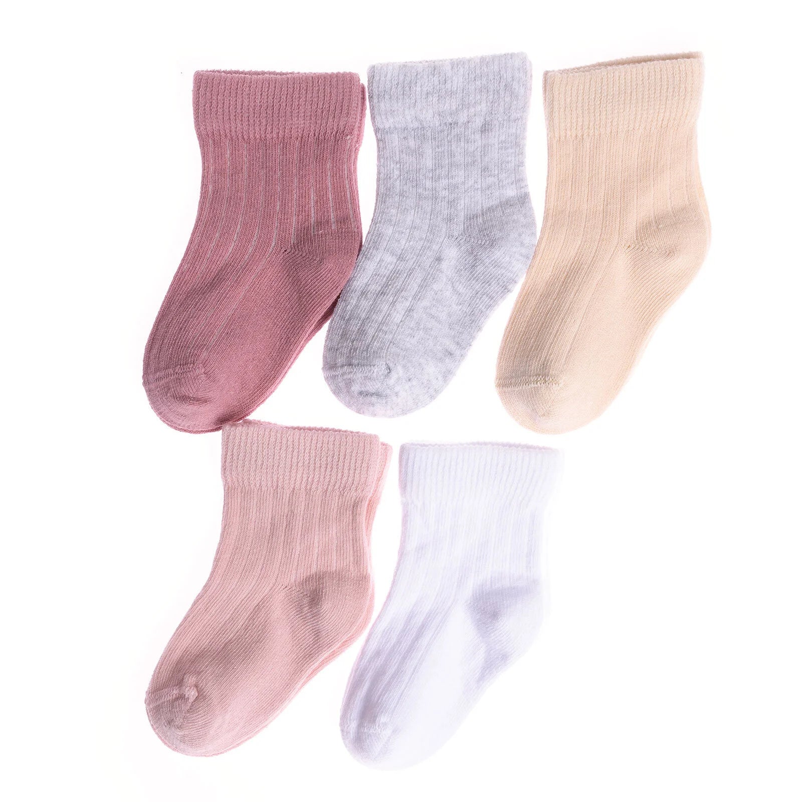 HelloBaby Baby Girl Socks 5 Pcs - Light Rose - ebebek - Black Friday