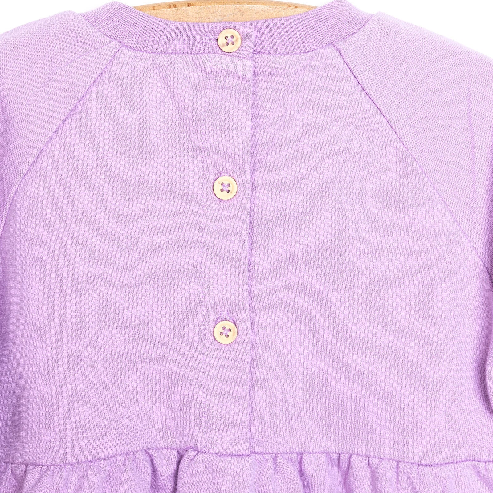 HelloBaby Basic Girl Knitted Ruffled Dress - Purple - ebebek - Black Friday