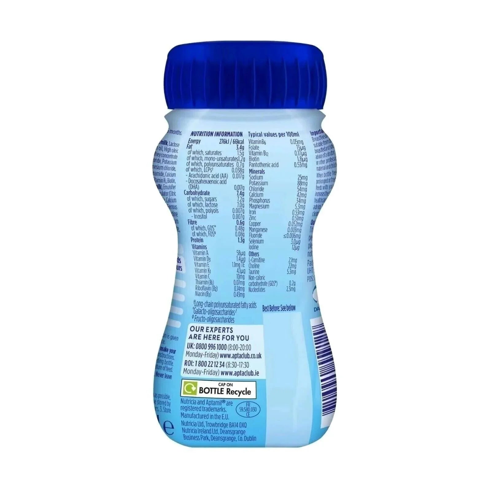 Aptamil 1 First Infant Ready to Feed Liquid Milk from Birth 200ml Pack of 12 - ebebek - Black Friday