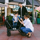 Wonderfold L4 Quad Stroller Wagon - Black - ebebek - Black Friday