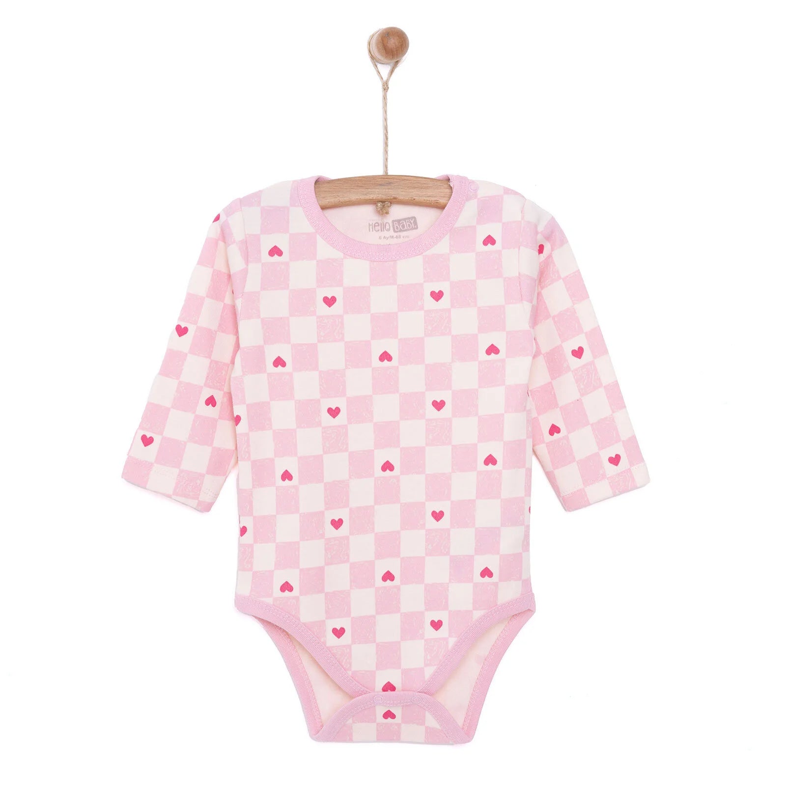 HelloBaby Baby Girl Long Sleeve Body - Light Pink - ebebek - Black Friday