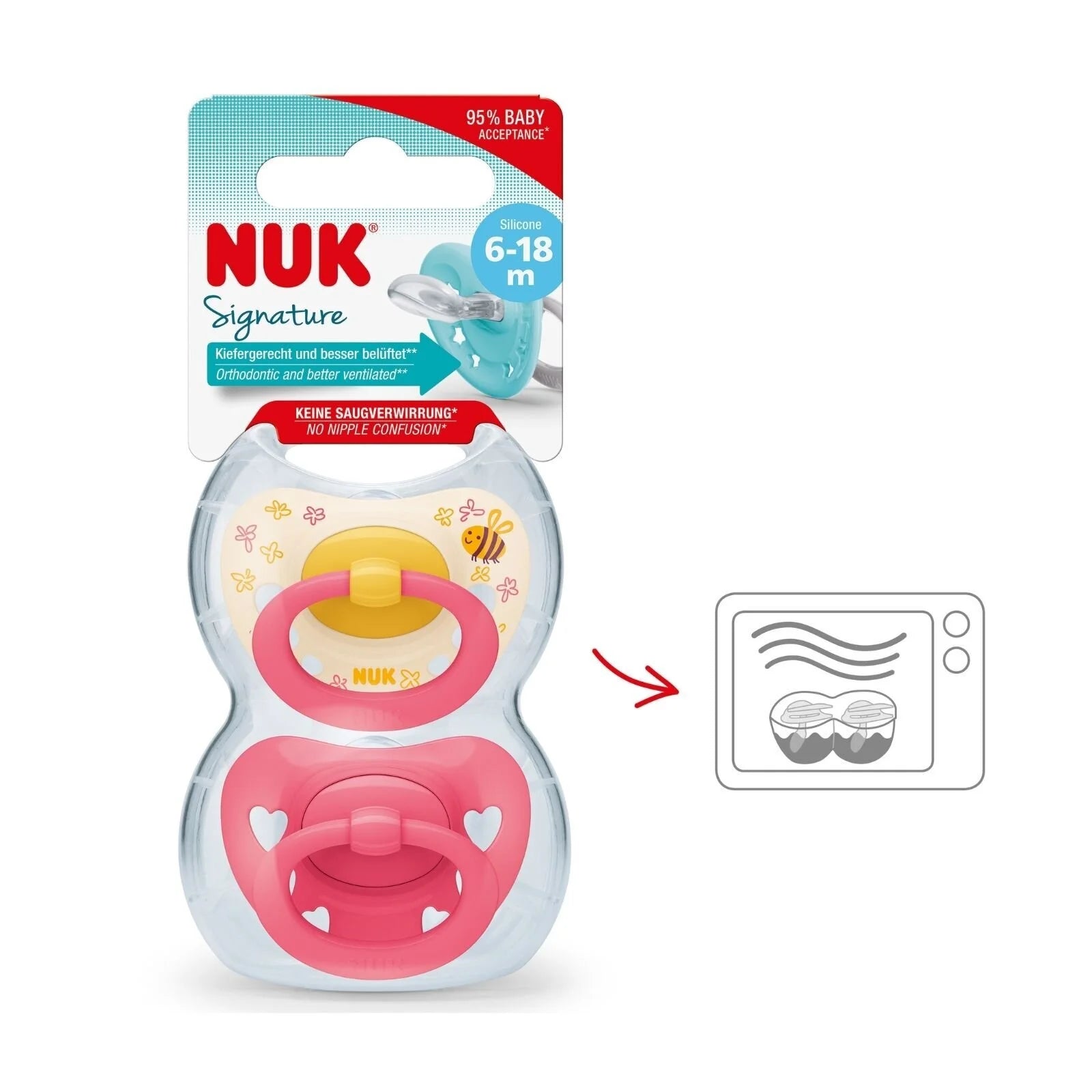 NUK Signature Soother 6 - 18 months Pack of 2 - ebebek - Black Friday