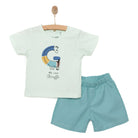 HelloBaby Boy T-shirt & Short - Turquois - ebebek - Black Friday