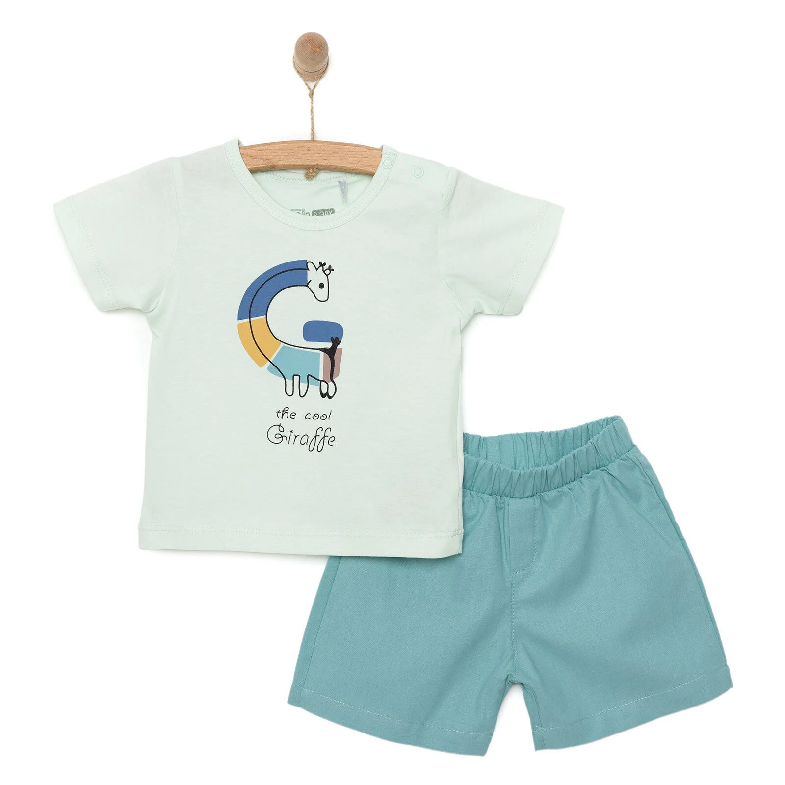 HelloBaby Boy T-shirt & Short - Turquois - ebebek - Black Friday