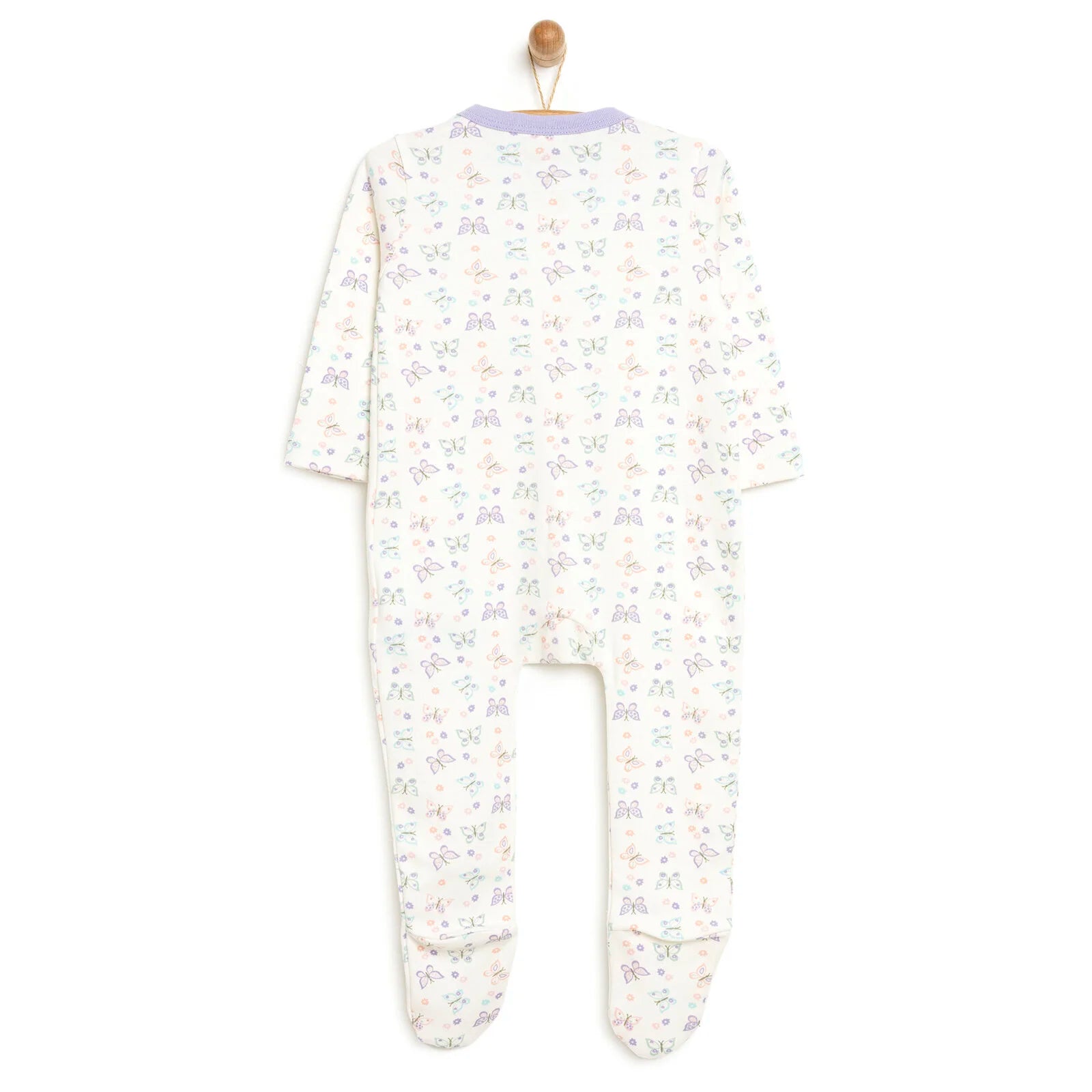 HelloBaby Newborn Butterfly Pattern Zipp - Ecru - ebebek - Black Friday