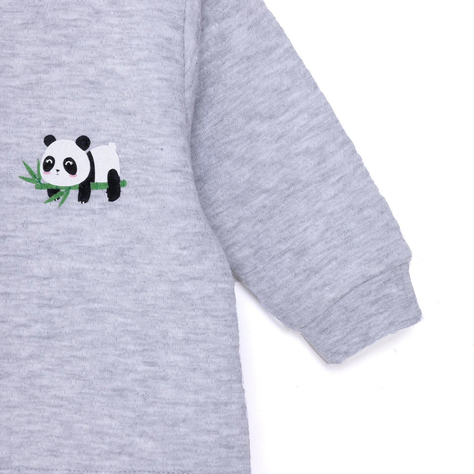 HelloBaby Unisex Quilted Cardigan - Grey Melange - ebebek - Black Friday