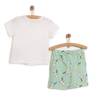 HelloBaby Baby Girl Short Sleeve Pyjamas Set - Ecru - ebebek - Black Friday