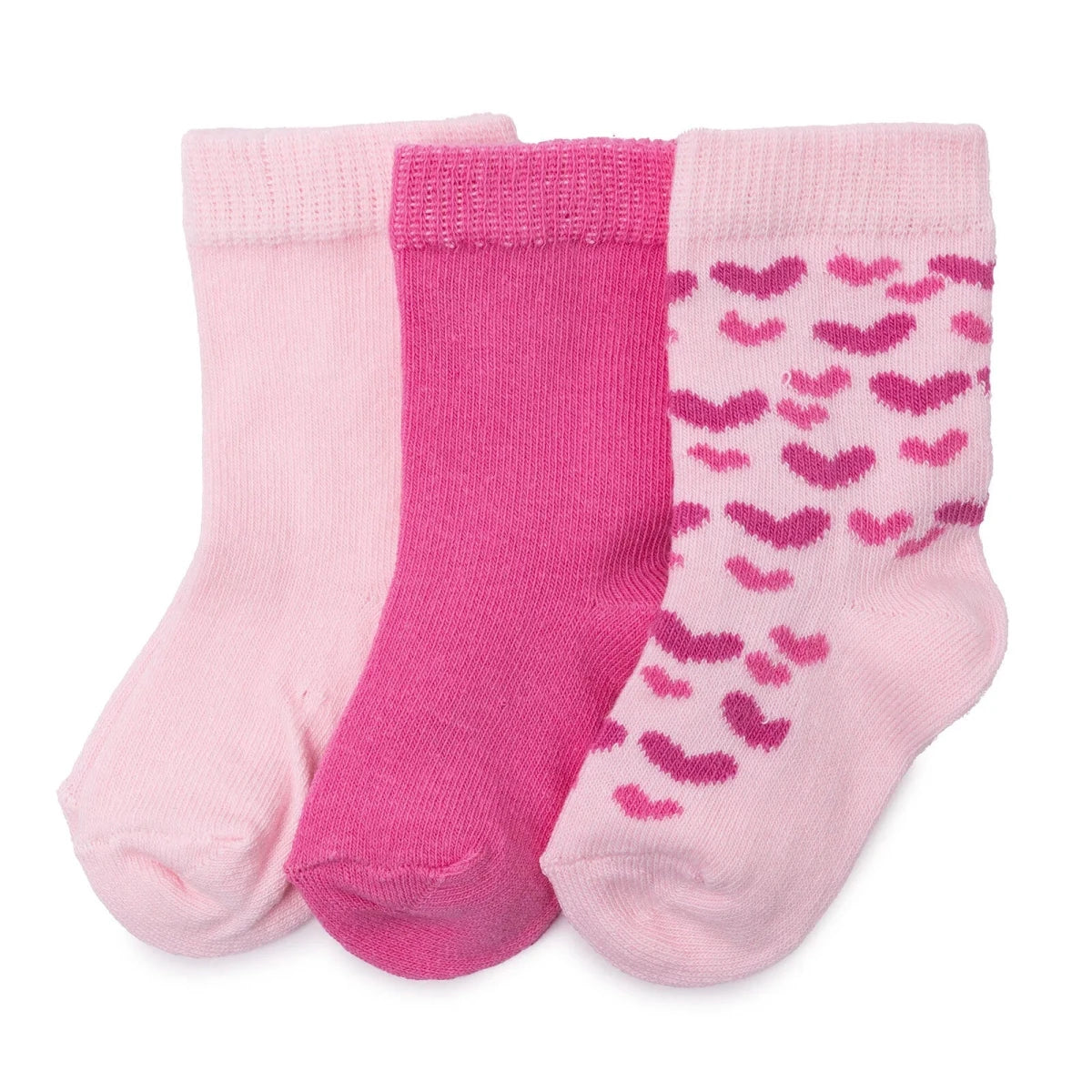 Baby Girl 3 - Pack Ankle Socks Heart Print - Pink Printed Pink Printed - ebebek