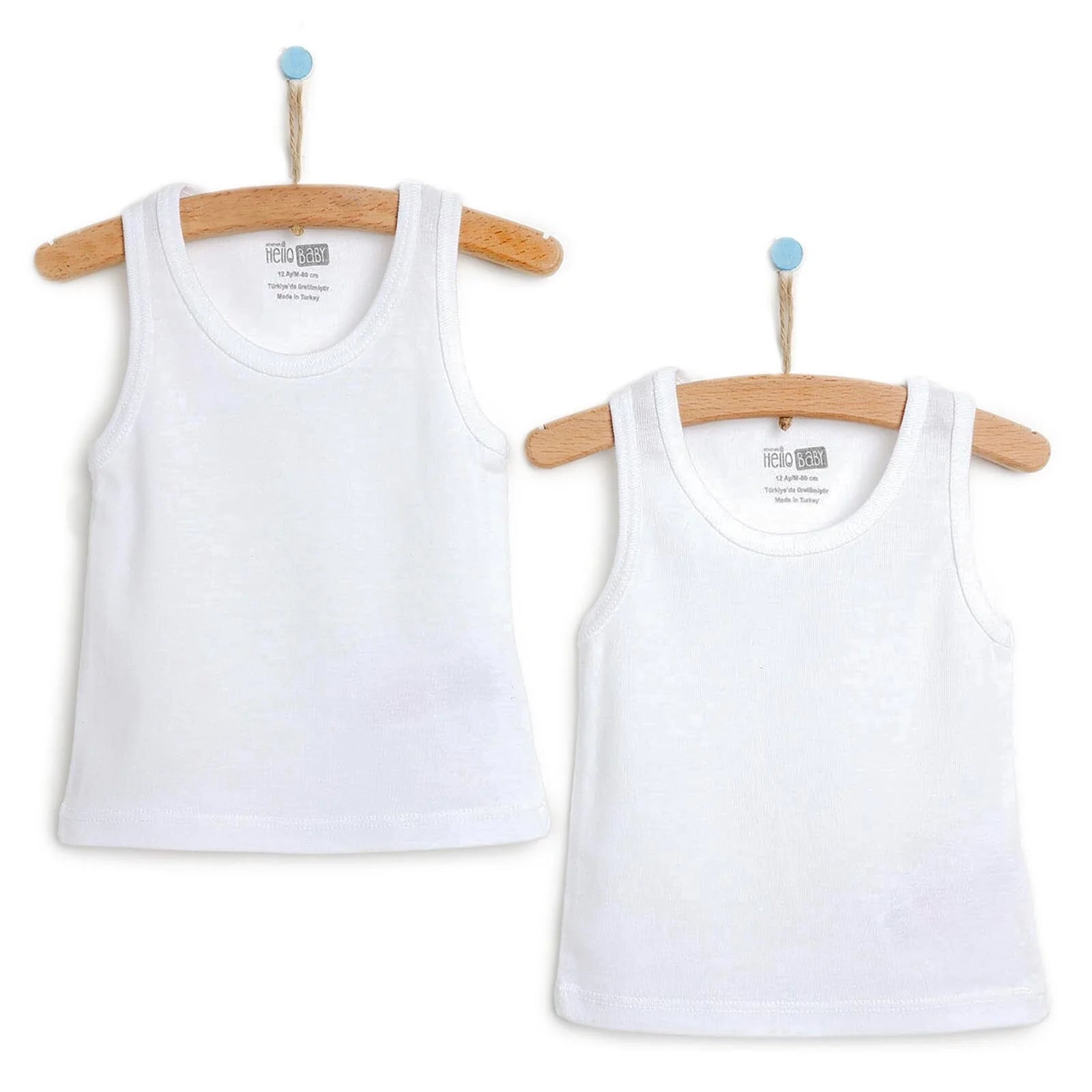 HelloBaby Boy 2 - Pack Tanks - White - ebebek - Black Friday