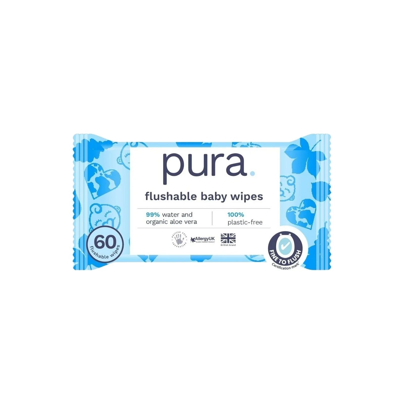 Pura Wipes Flushable 60 pcs - ebebek - Black Friday