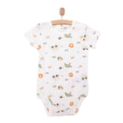 HelloBaby Boy Short Sleeve Bodysuit - Ecru - ebebek - Black Friday