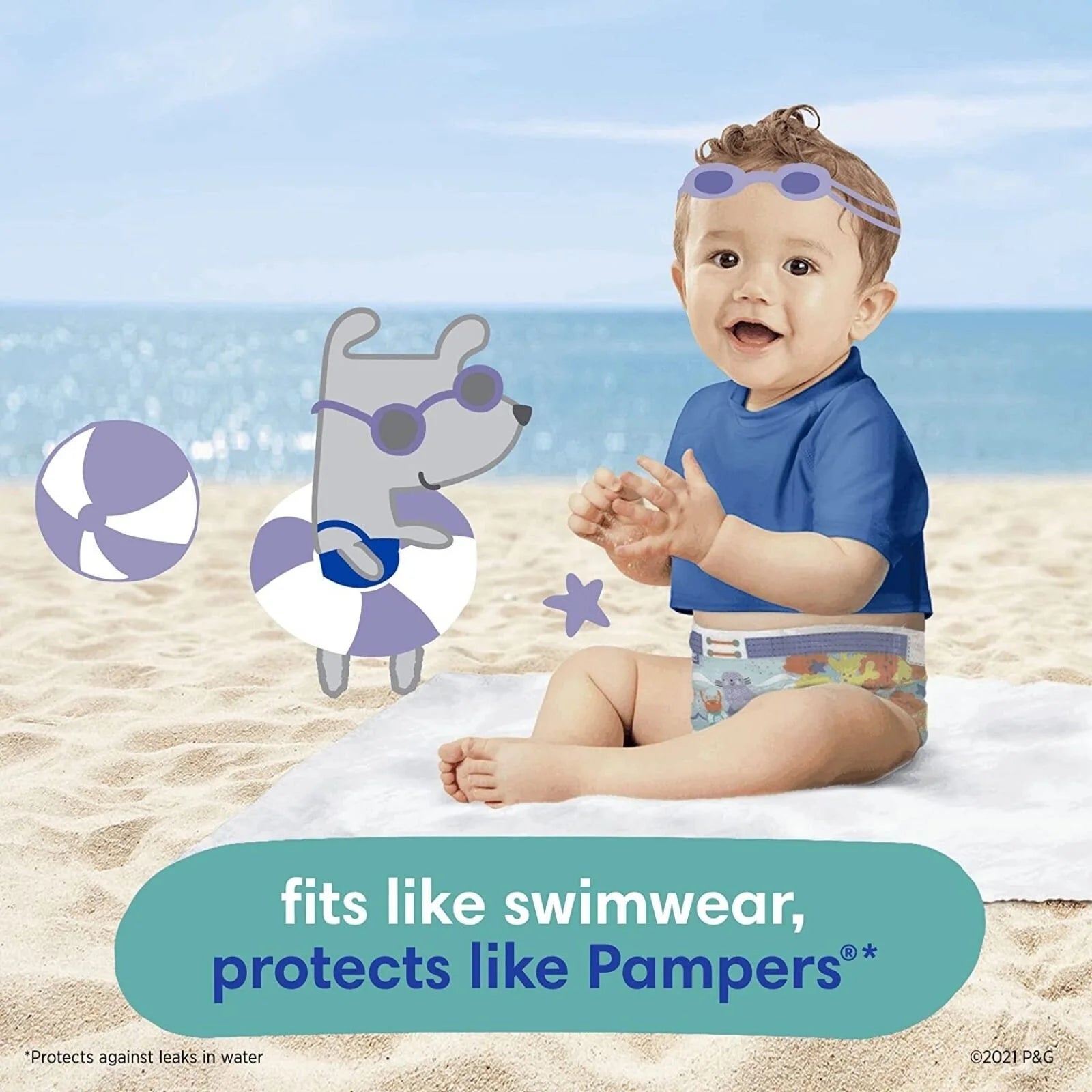 Pampers Splashers Size 5 - 6 - 10 nappies - ebebek - Black Friday