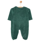 HelloBaby Newborn Unisex Embroidered Velvet Rompers - Green - ebebek - Black Friday