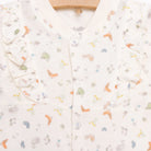 Bebetto Happy Garden Girl Footed Jumpsuit - Ecru - ebebek - Black Friday