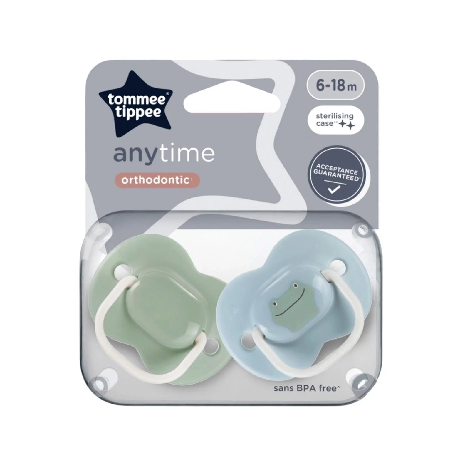 Tommee Tippee Anytime Soother 6 - 18 months Pack of 2 Assorted - ebebek - Black Friday