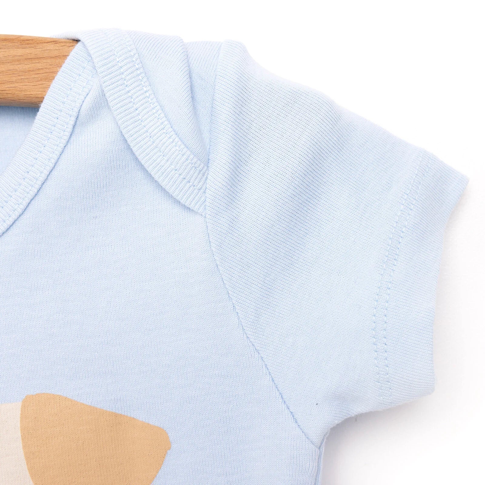 HelloBaby Short Sleeve Bodysuit - Blue - ebebek - Black Friday