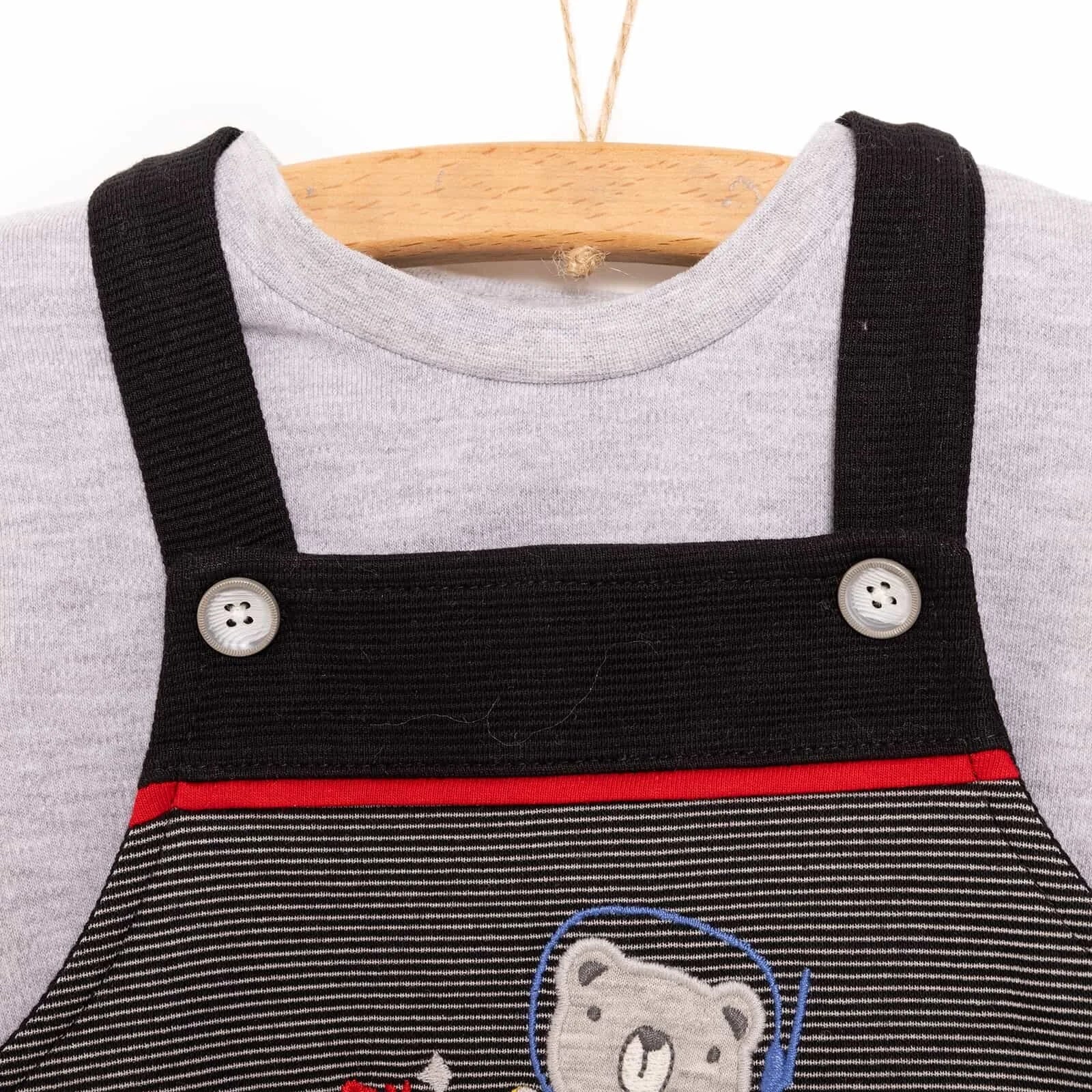 Bebbek Baby Boy T-shirt - Dungaree - Light Grey - ebebek - Black Friday