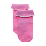 Baby Girl 3 - Pack Rolled - Edge Socks - Ecru Ecru - ebebek