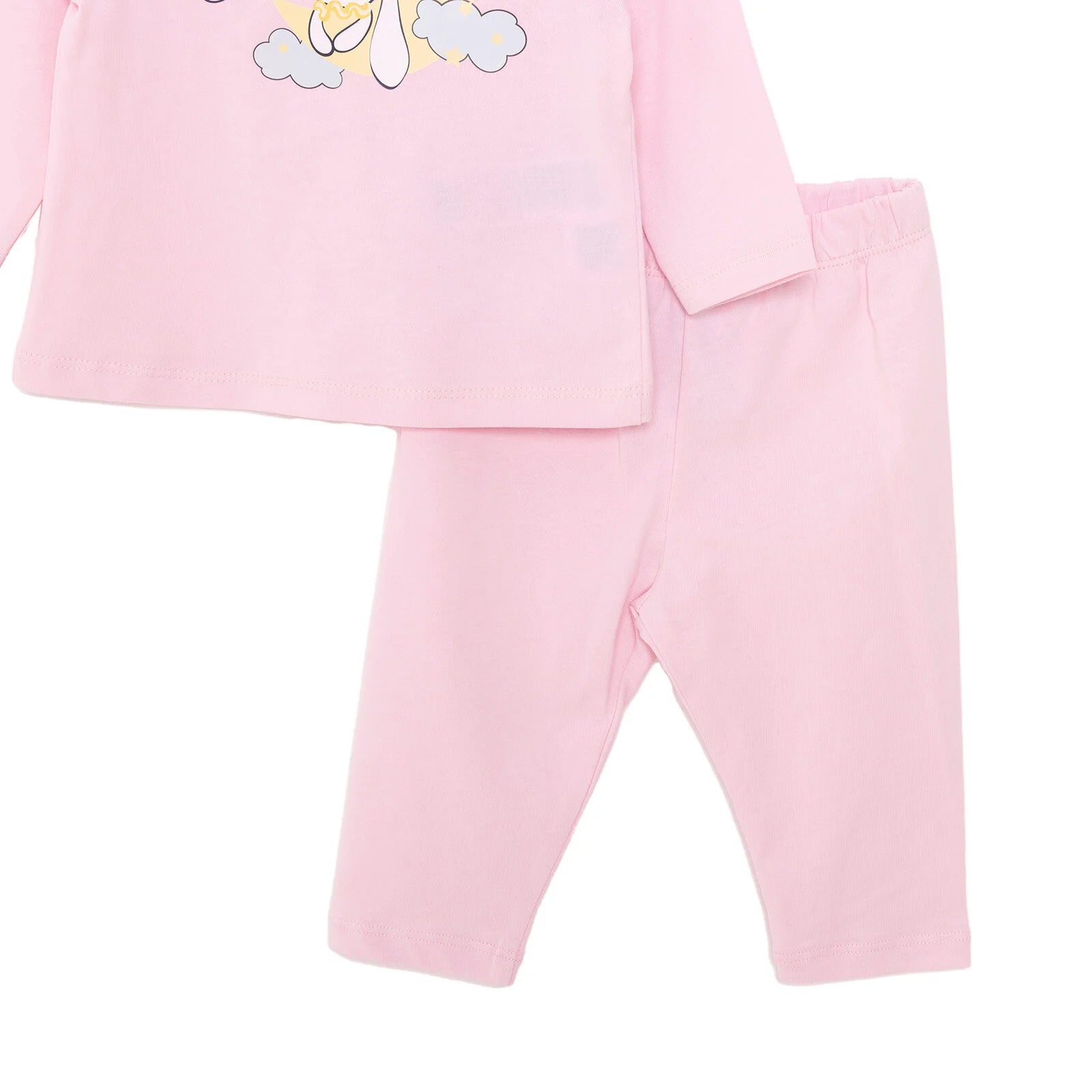 HelloBaby Girl Long Sleeve Pyjamas Set - Light Pink - ebebek - Black Friday