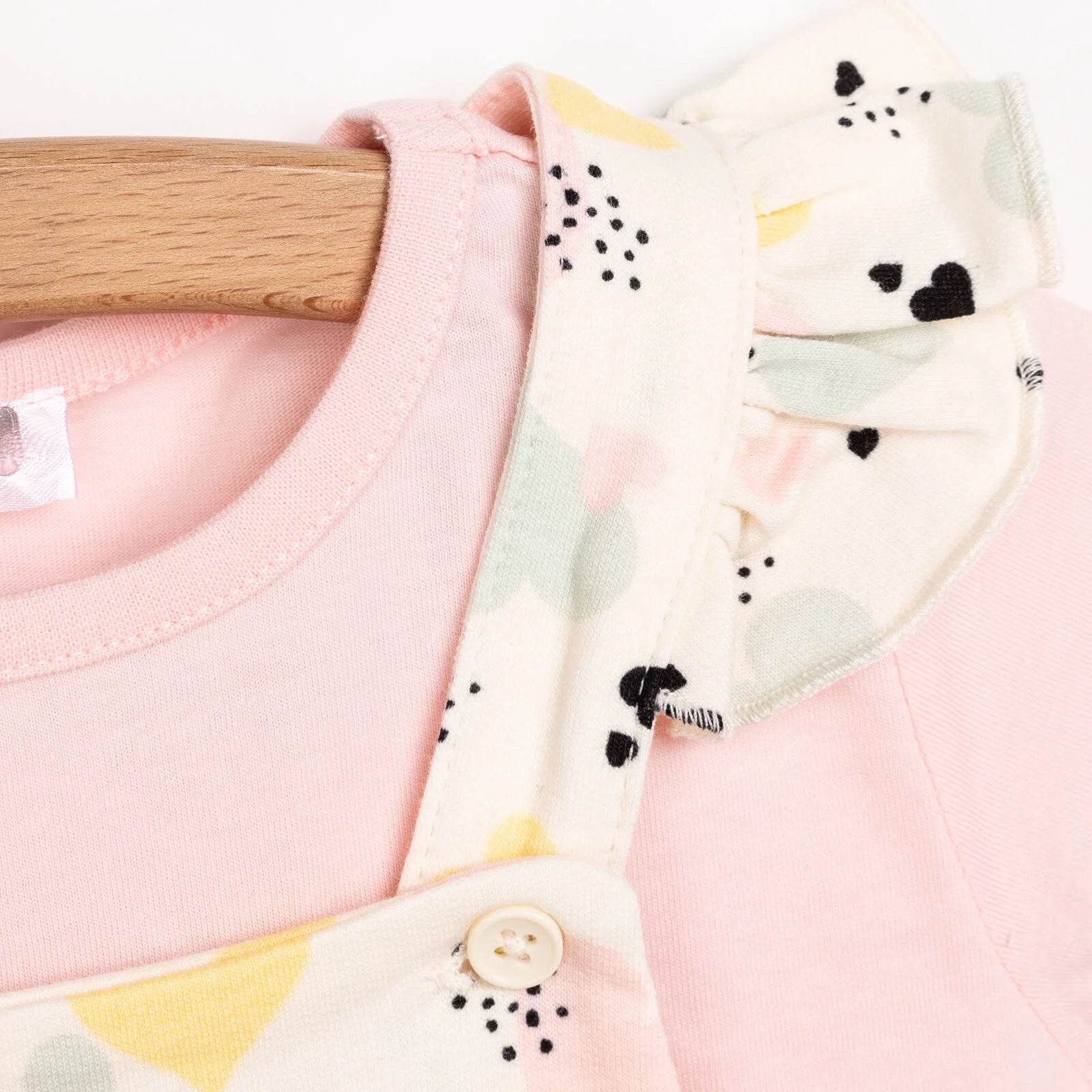 HelloBaby Basic Girl Hearts Patterned Overall - Light Pink - ebebek - Black Friday