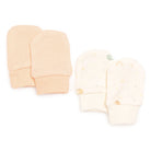 Bebetto Organic Colorful Birds Girl Mitten - Salmon - ebebek - Black Friday