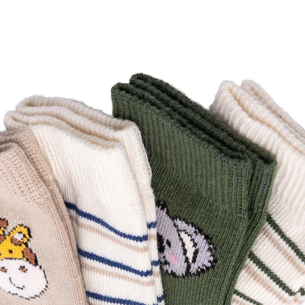 Baby Boy 5 - Pack Ankle Socks Animal Print - Brown Brown - ebebek