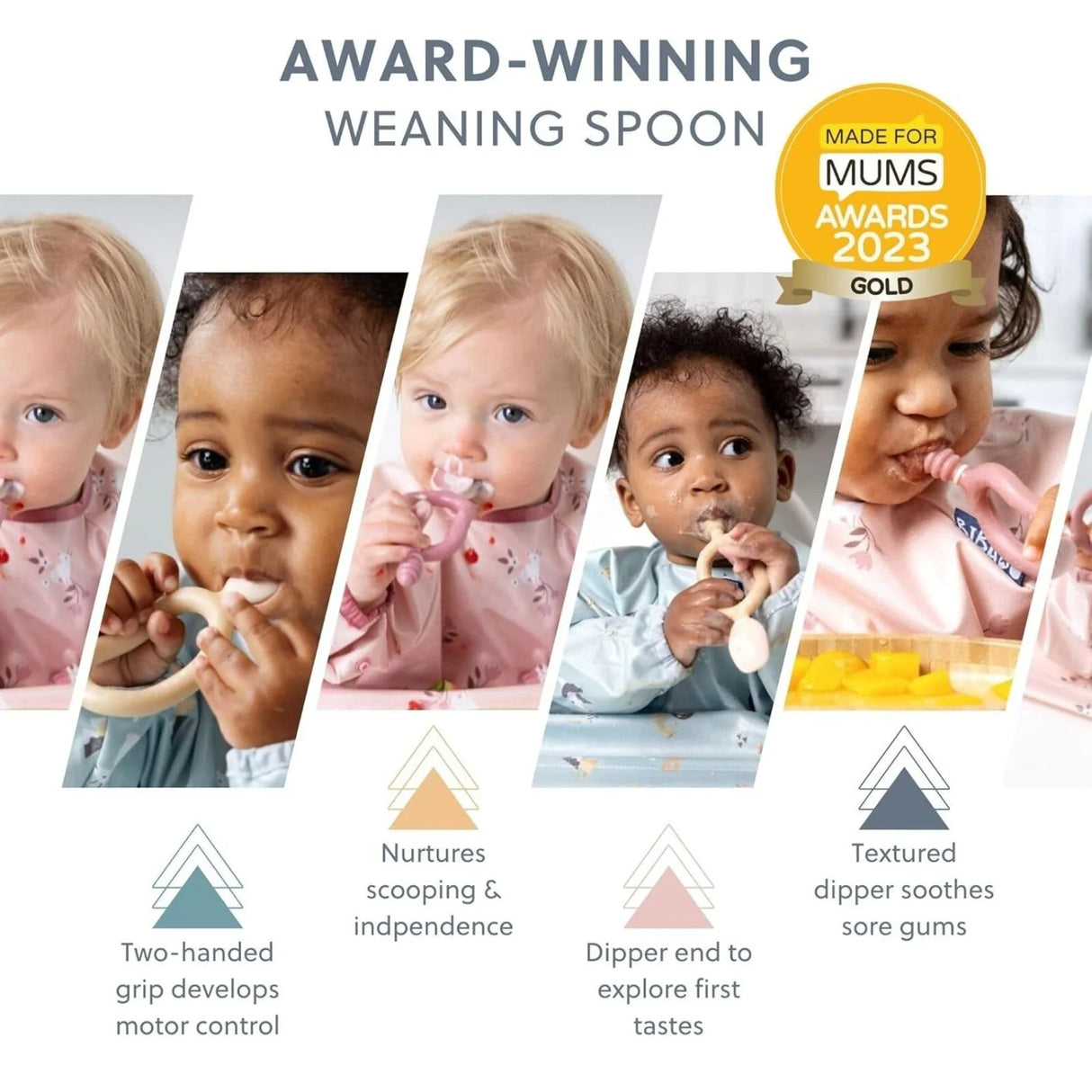 Bibado Dippit Baby Weaning Spoons 6+ months Pack of 2 - Blush - ebebek - Black Friday