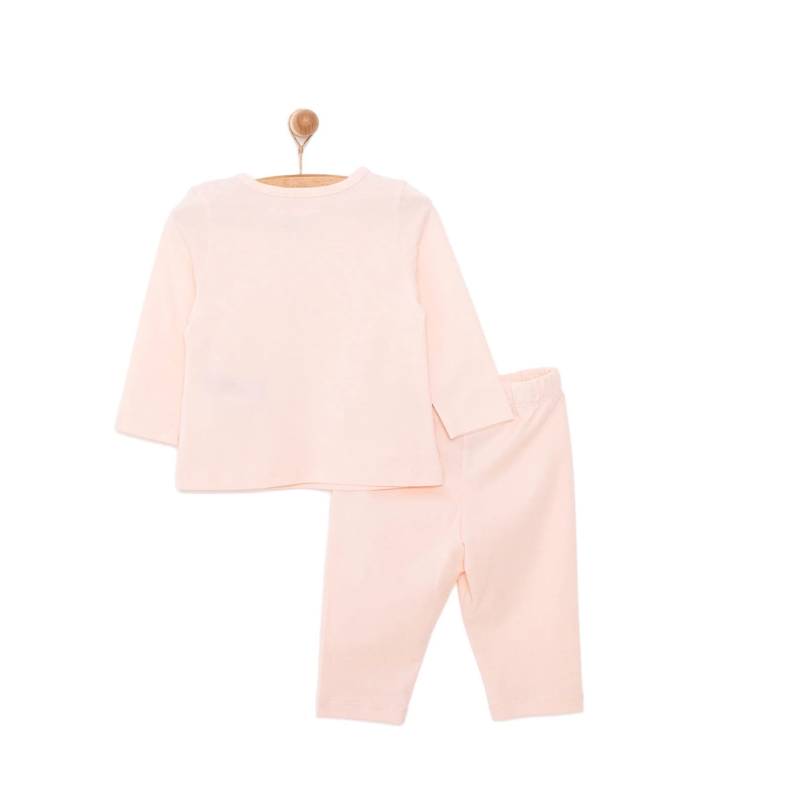 HelloBaby Girl Long Sleeve Pyjamas Set - Light Pink - ebebek - Black Friday
