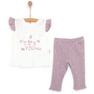 Bebetto Newborn Baby Girl Nature T-shirt - Tights - Purple - ebebek - Black Friday