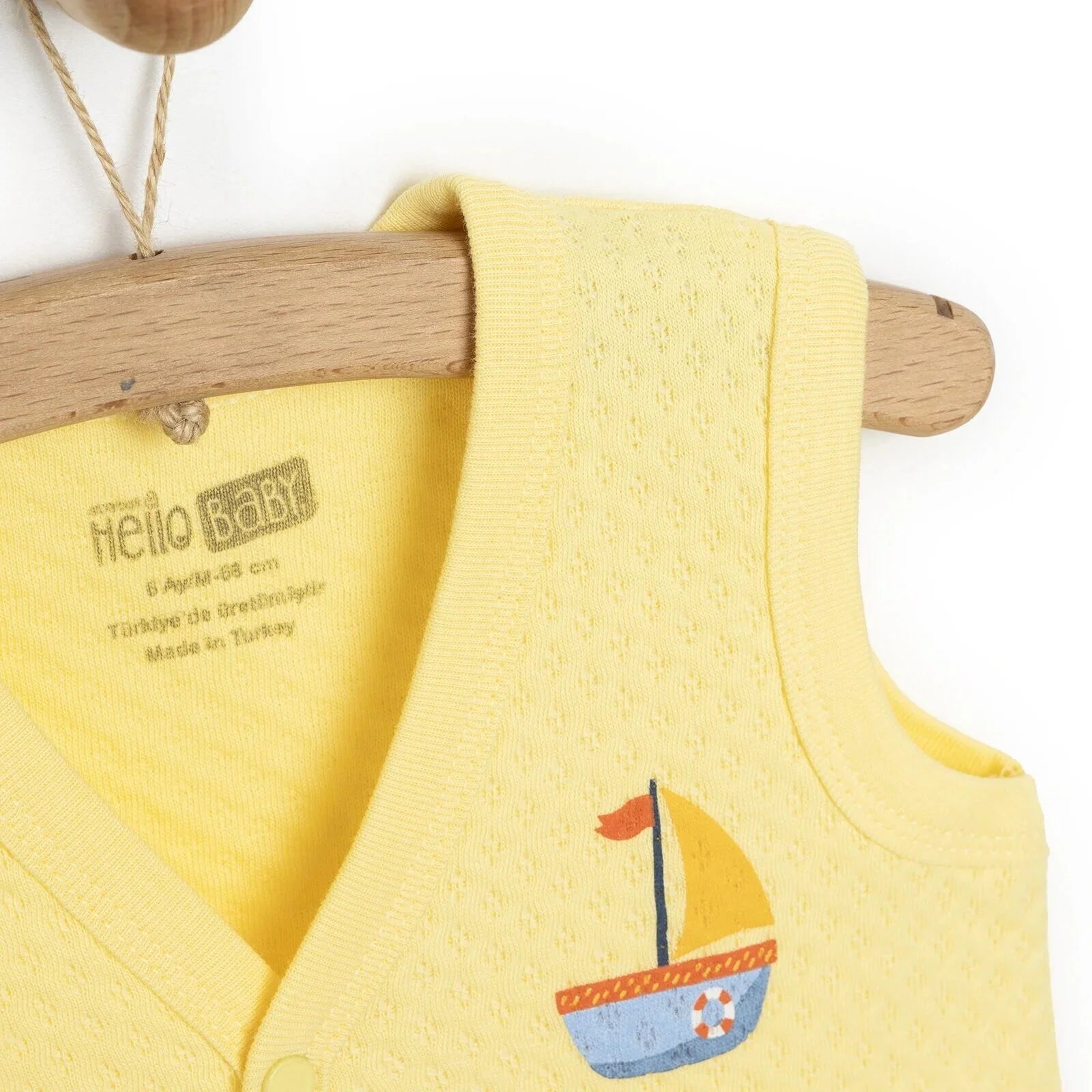 HelloBaby Quilted Vest - Light Yellow - ebebek - Black Friday
