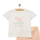 Bebetto Cute Fairy Girl Tshirt - Short - Ecru - ebebek - Black Friday