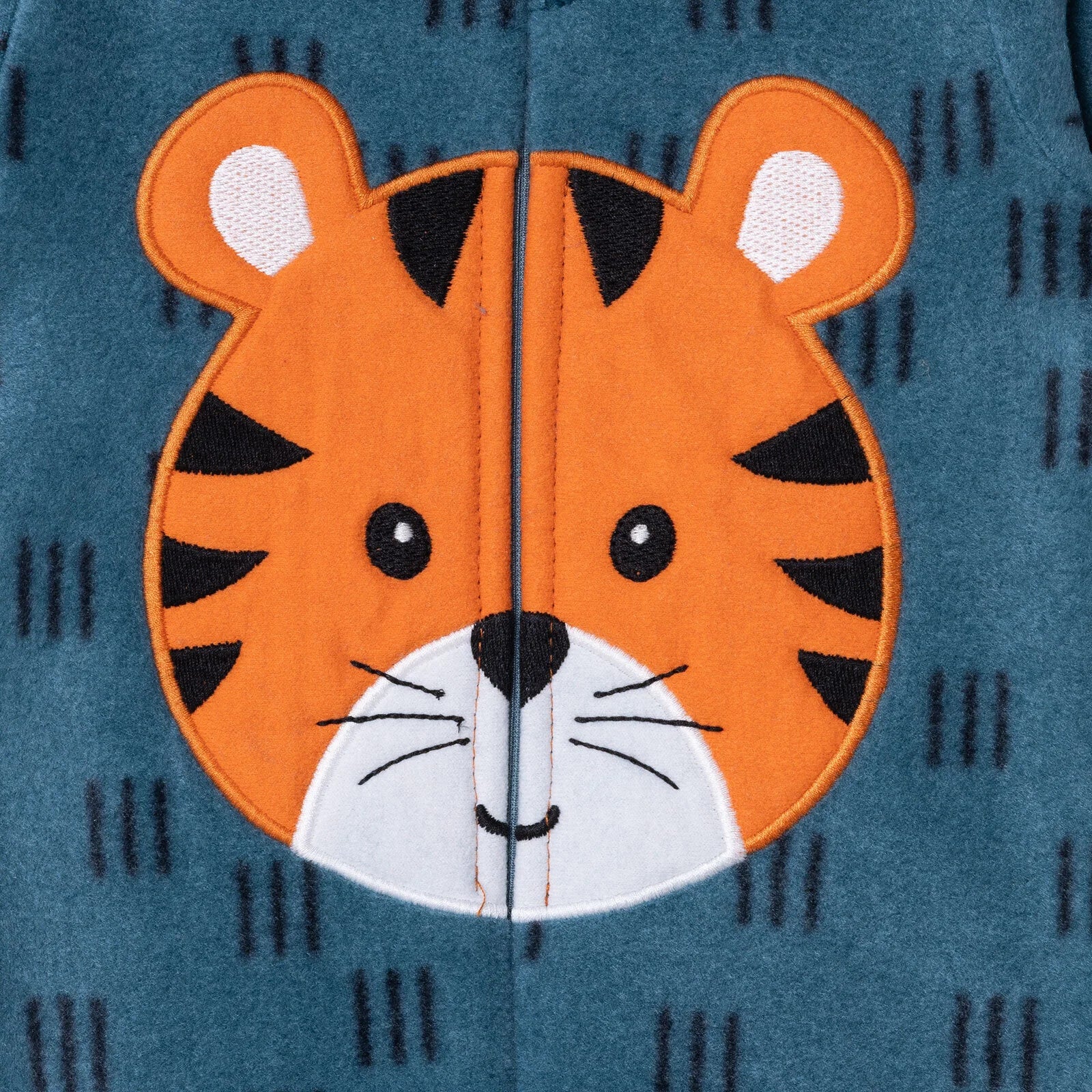 HelloBaby Newborn Polar Footed Jumpsuit - Petrol Printed - ebebek - Black Friday