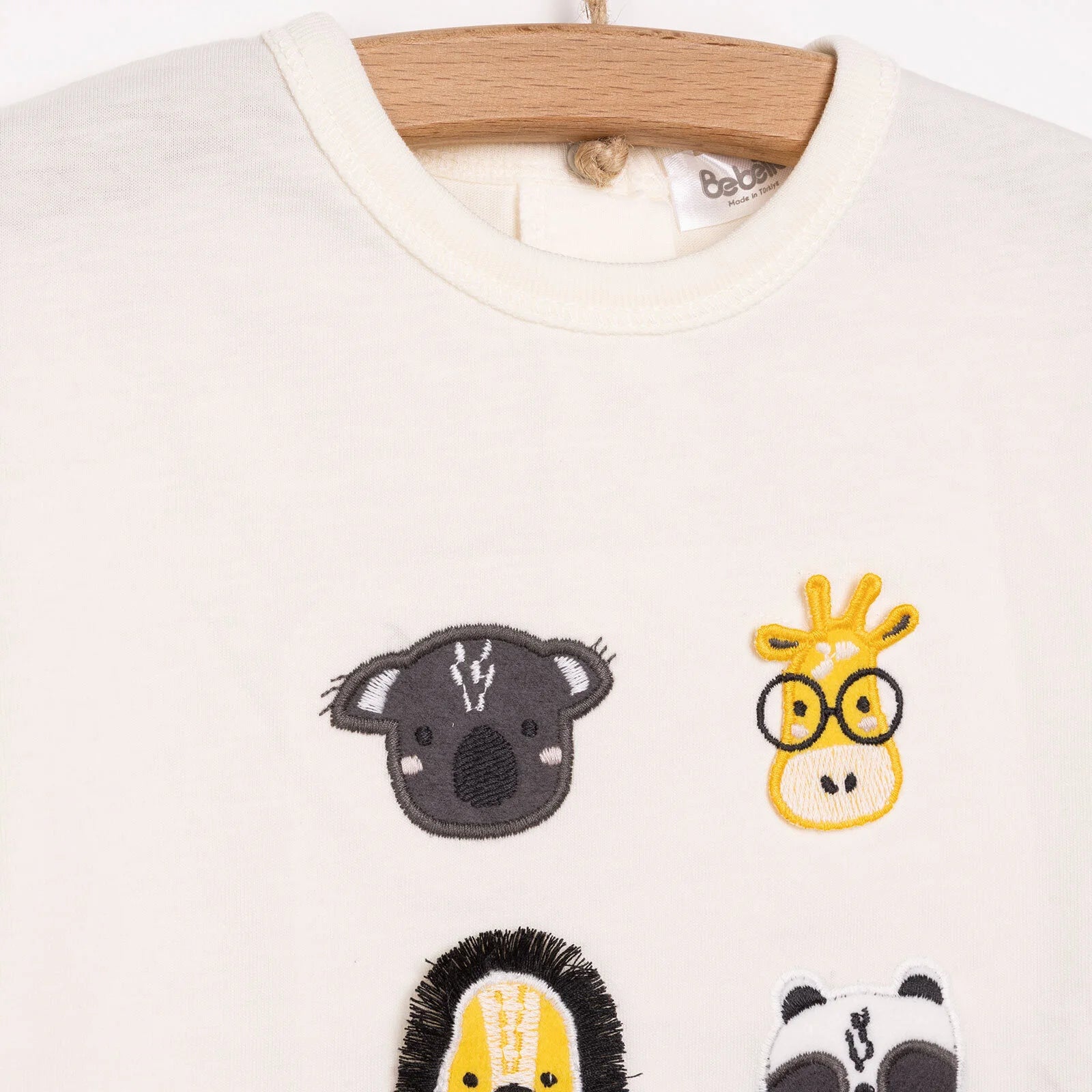 Bebetto Good Adventure Boy Tshirt - Short - Ecru - ebebek - Black Friday