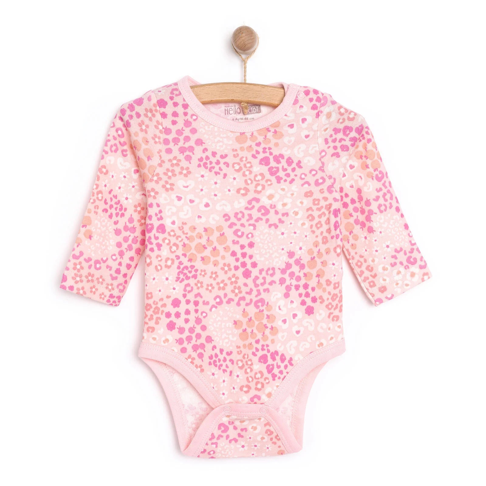 HelloBaby Girl Long Sleeve Bodysuit - Pink - ebebek - Black Friday