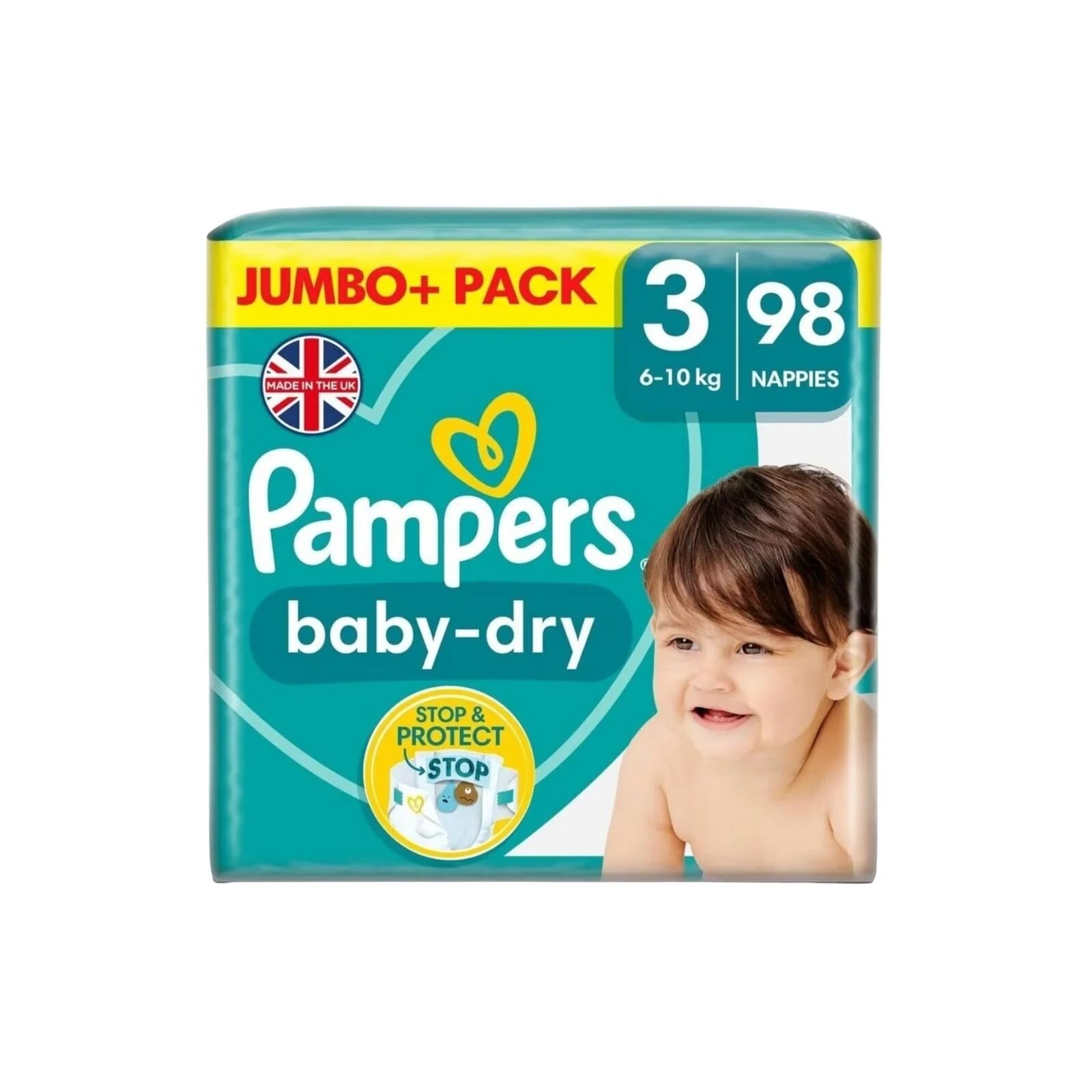 Pampers Baby Dry Size 3 Jumbo Pack - 98 nappies - ebebek - Black Friday