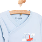 HelloBaby Wrapover Top - Hat - Footed Bottom - Light Blue - ebebek - Black Friday