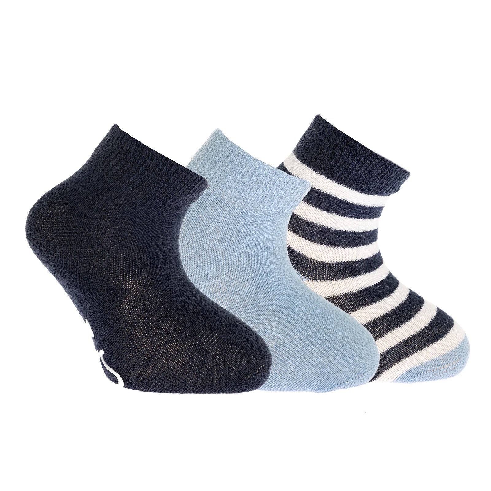 HelloBaby Non - Slip Baby Socks 3 Pack - Blue - ebebek - Black Friday