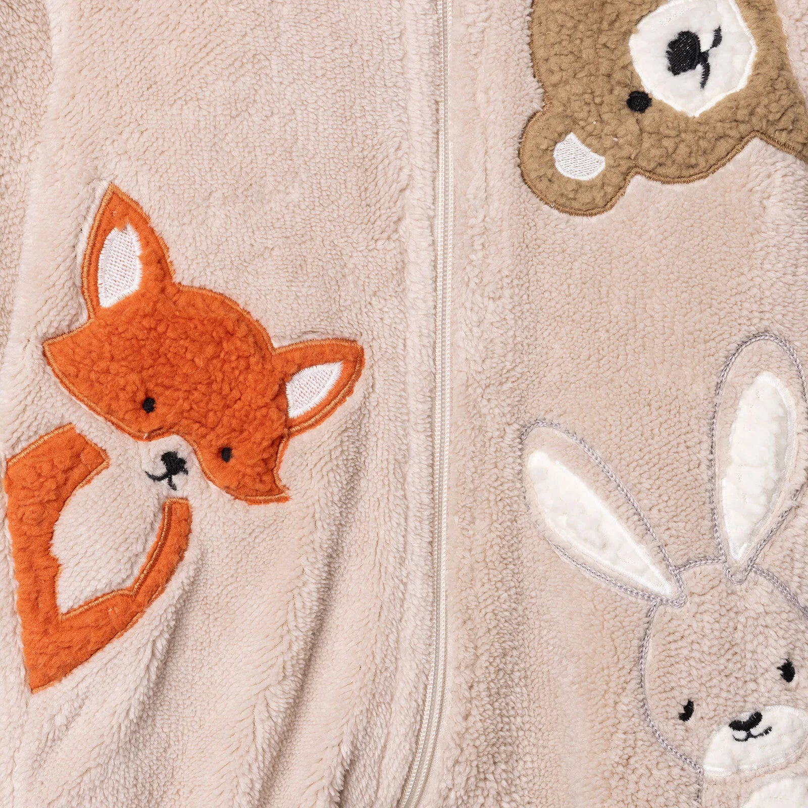 Midimod Newborn Welsoft Footed Jumpsuit - Ecru - ebebek - Black Friday