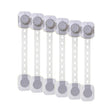 Dreambaby Twist 'N Lock Multi - Purpose Safety Latch Polybag Pack of 6 - White & Grey - ebebek - Black Friday